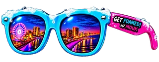 The FOAM Experience sunglasses logo